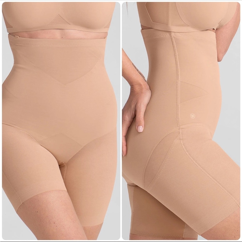 Women's HONEYLOVE Sand SuperPower Shorts 2X Short Beige Shapewear NWT